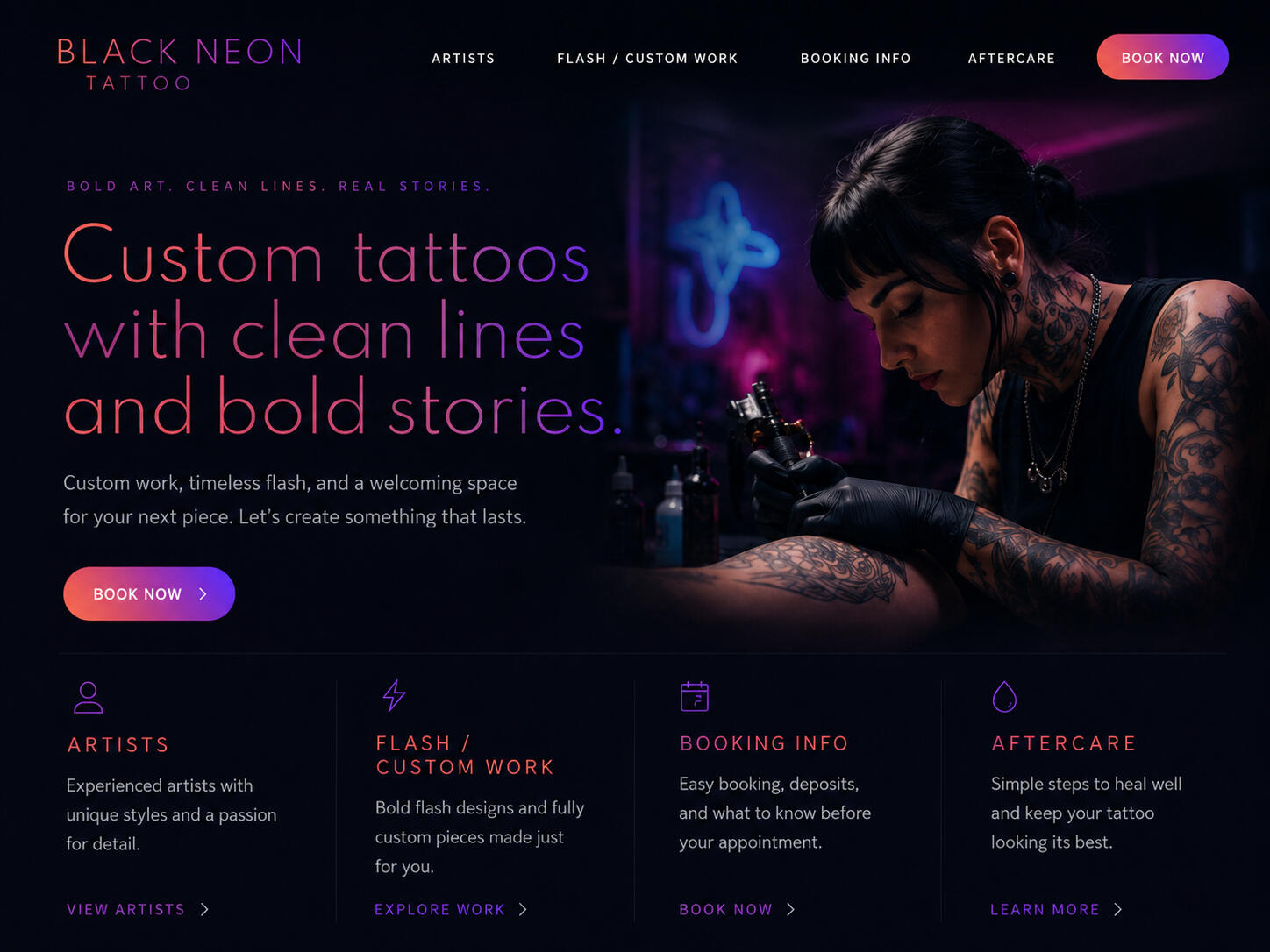 Black Neon Tattoos Black Neon Tattoos